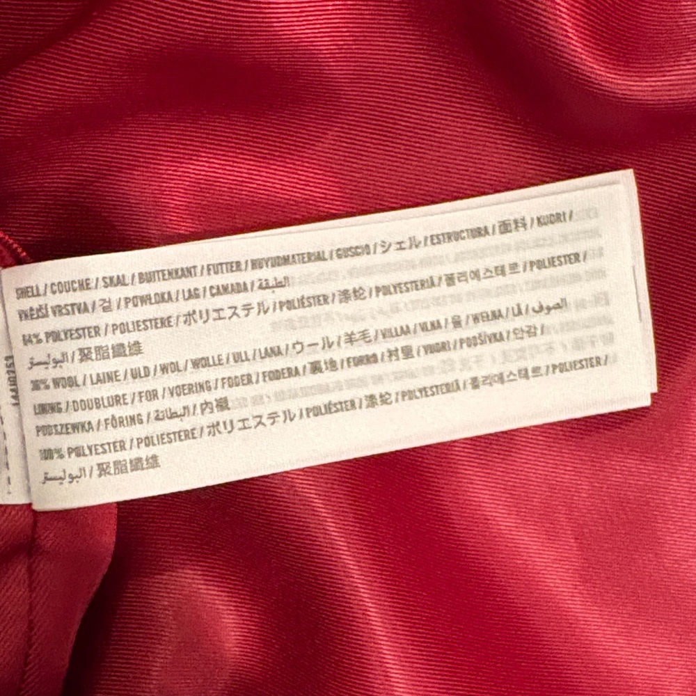 Abercrombie & Fitch Wool Blend Tailored Top Coat -Large Tall - Picture 3 of 10